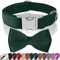 Asvin Hundehalsband Samtige, mit Abnehmbarer Hunde Fliege, Weich und Bequem Hunde Halsband, Mehrfarbig Samtige Hundehalsband, für Hochzeiten, Geburtstage, Partys usw