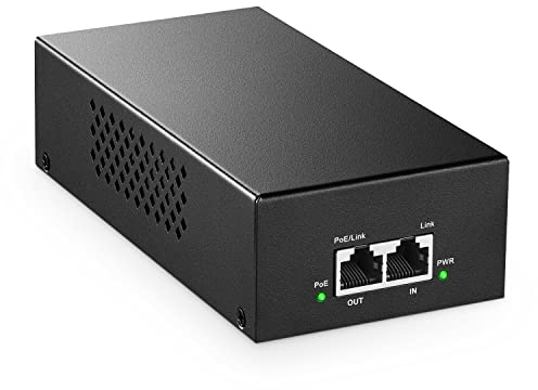 MokerLink Gigabit PoE Injektor, 802.3af/at/bt 90W, 10/100/1000Mbps Ethernet, Plug & Play, Nicht-PoE zu PoE Adapter, Entfernung bis zu 100 Meter (328 ft.)
