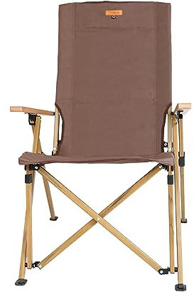 S'more 4-stufiger Verstellbarer Campingstuhl mit Armlehnen, hohe Rückenlehne, Outdoor-Stuhl für Erwachsene, klappbarer Rasenstuhl mit Tragetasche für Outdoor, Sportveranstaltungen, Angeln, Picknick,