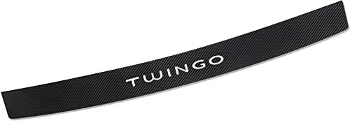 Auto Stoßstangenschutz Aufkleber für Ren-Ault Twingo, Kohlefaser Kofferraum Einstiegsleiste Anti-Scratch Ladekantenschutz Folie Styling Zubehör,Black