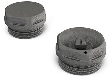 UK RADIATORS - Talus Radiator Bleed Valve Blanking Plug - Efficient Heating Solution - Easy Installation - (Natural Pewter)