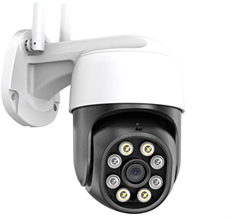 NEDOES 8MP 4K Wireless Wifi IP Camera 5MP Outdoor Cloud PTZ Speed Dome Camera iCSee App 1080P 3MP HD AI Auto Tracking CCTV Surveillance (Color : Universal, Size : 5MP Add 64G Card)