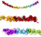 The Christmas Workshop 72889 1.8m Rainbow Bauble Garland/Bright, Fun and Colourful Shatterproof Plastic Decoration/Celebrate Christmas, Parties, Anniversaries/Indoor or Outdoor