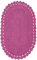 CASAVANI Ovaler Teppich, 2 x 3, Kelim-Teppich, rosa, solides Design, 0,19 Zoll dick, für drinnen und draußen, Flachgewebe, Schlafzimmer, Küche, Esszimmer