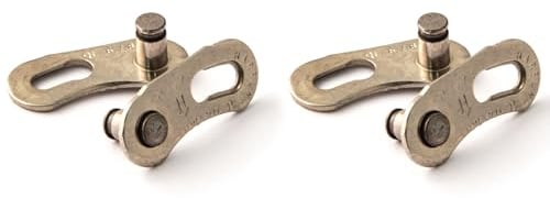 Clarks Cycle Systems Quick Links Bicycle Chain Joining Links, Silver, Pack of 2 Pairs, 5-8 Speed