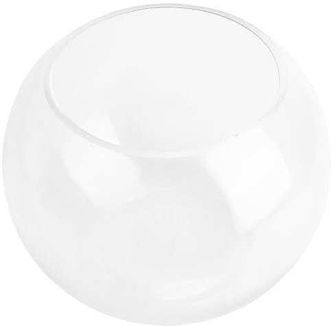AOKWAWALIY Grand vase pour plantes d'intérieur en verre Pot de fleurs Pot de fleurs Betta Fish Cactus Rond Fish Tank Vase créatif