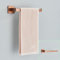 Bathroom Rose Gold Hardware Set Stainless Steel Robe Hook Towel Bar Toilet Roll Paper Holder Towel Ring Bathroom Accessories,Brushed Rose Gold C,1