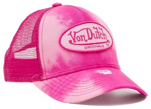 Von Dutch Trucker Cap Boston Pink Tie Dye Pink, Size:OneSize