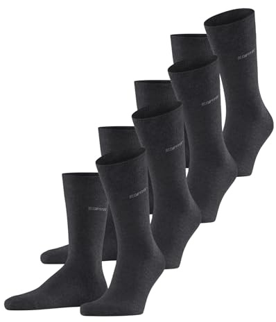 ESPRIT Herren Solid Socken Baumwolle atmungsaktiv