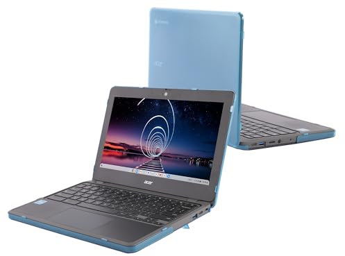 mCover Funda rígida solo compatible con computadoras portátiles Acer Chromebook 511 C736 Series 2023-2024 de 11.6 pulgadas (no compatible con ningún otro modelo Acer), color aguamarina