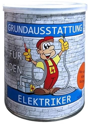 Grundausstattung für den Elektriker Geschenk aus der Dose, Scherzartikel, Lustige Geschenkidee, Party-Brüller, Spaßgeschenk, Geburtstagsgeschenk