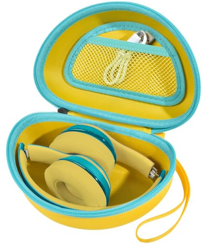 COMECASE Travel Hard Carrying Case Compatible with Beats Solo 4/ for Beats Studio Pro/for Beats Solo3/ for Beats Studio3/ for Beats Solo2/ for Beats Solo Pro Bluetooth On-Ear Headphones - Yellow