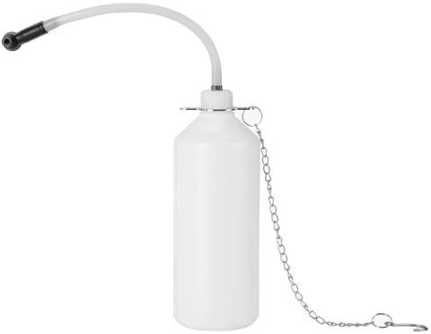 CGEAMDY Bremsenentlüfter 1L, Bremsen-Entlüftungs-Kit Gummiverbindung Passend Die Meisten Entlüftungsschrauben Zum Auffangen Bremsflüssigkeit, 1L Bremsflüssigkeitsbehälter Mit Schlauch Und Gummiadapter