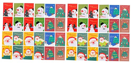 NUOBESTY 48stücke Weihnachtsnotizblöcke Lustige Cartoon-designs Für Notizen Skizzen Und Kreative Für Schule Büro Kompakte Für Taschen Und Rucksäcke