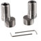 Aprilsunnyzone Lot de 2 raccords excentriques réglables à 360 degrés avec pied incurvé pour robinets de douche