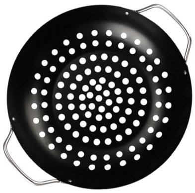 YARNOW Grillplatte Für BBQ Aus Antihaftplatte Zum Grillen Im Freien Bratwerkzeug Mit Löchern Für Gleichmäßiges Garen