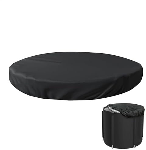 shuhauk Ice Bath Lid - Cold Plunge Tub Cover Adjustable Elastic Ring Cold Soak Oxford Cloth Bathtub Thermal Ice With Cold Iron Foil Insulation, For Cold Bathtub Indoor Outdoor