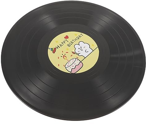 Vaguelly Décoration Murale Vinyle Rétro Ornements Muraux Faux Disques Vinyles pour Ambiance Artistique Maison Restaurant