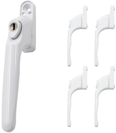 Universal Espag Inline Window Handle - White (5 Pack)