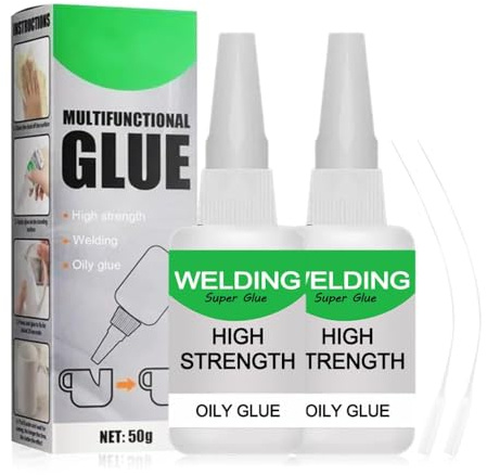 2026 Upgrade 50g Mächtiger Universalkleber, Schweißen Hochfester Ölkleber, Super Kleber, Multifungctional Glue, Kleben Statt Bohren Extra Stark für Kunststoff Metall Keramik Leder Harz (2)