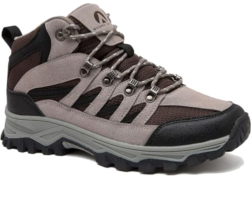 HODTOB Hiking Boots Mens Womens Lace-up Non-Slip Outdoor Men Women Mountain Trekking Shoes for All Season Walking Travelling Backpacking Camping Shoes Sneaker