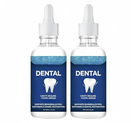 Dental Cavity Healing Tooth Armor, 2 Pack, 60 ml Each (Total 120 ml), Enamel Remineralisation Support, Helps Strengthen Enamel & Reduce Sensitivity, Daily Tooth Care