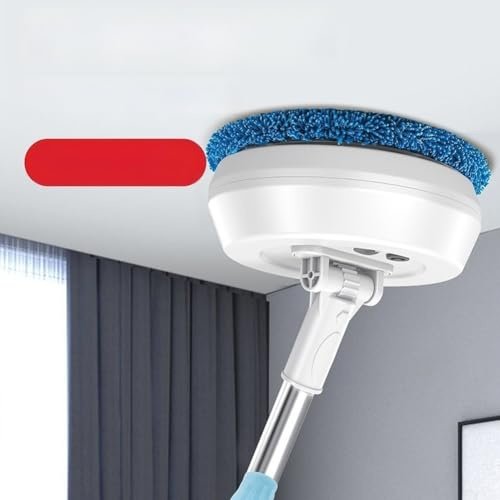 JoyousMall Fensterreinigungsroboter, elektrischer Glasreiniger, intelligenter kabelloser Bodenwischer mit 138 cm Teleskopstange, nass und trocken, Dual-Modus für Fenster, Wände, Decken (A)