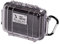 PELI 1010 Kleines Peli Schutzetui für Zubehör, IP67 Wasser- und Staubdicht, 0,3L Volumen, Transparent/ Schwarze Gummieinlage