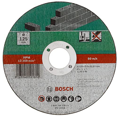 Bosch Home and Garden 2609256329 DIY Trennscheibe Stein 125 mm x 2.5 mm gerade