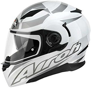 Airoh Motorrad Helm Bewegung, Weiß (Shot White), 56-S