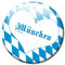 Kühlschrankmagnet Stadt München Raute mit Herz Geschenk Magnet Fan Städte Souvenir für Magnettafel stark groß Ø 50 mm
