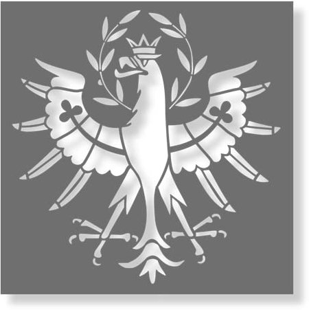 Wandschablone Tiroler Adler Schablone wiederverwendbar PROSTENCIL ORIGINAL (30x30cm)