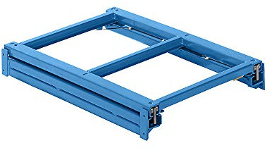 LISTA | Auszugrahmen | BxT 890 x 1260 mm | Fachlast 800 kg | 100% ausziehbar | lichtblau.
