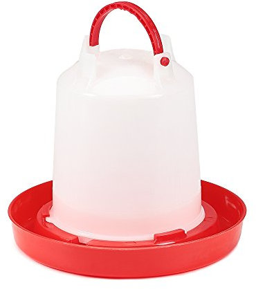 Melko Stülptränke für Hühner Geflügeltränke Wachteln Hühnertränke 1 Liter Futterstation für Geflügel, Enten und Gänse