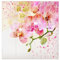 Bilderwelten Schiebegardinen Aquarell Blumen Orchideen - Ohne Aufhängung, 4X 250 x 60cm