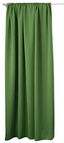 Laneetal Verdunkelungsgardine mit Kräuselband 1 Stück Vorhang Blickdicht Verdunklungsvorhang in Grün 135x245 cm Thermovorhang für Schlafzimmer Gardine Lichtundurchlässig