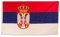 Bundes- und Länderflagge aus wetterfestem Material mit Metallösen, Outdoor Fahne & Flagge (Serbien) 150x90cm