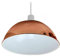 LEDSone Lampadario da soffitto industriale vintage Lampada da parete a sospensione Facile da montare Forma a cupola E27 Paralume in metallo 60W Oro rosa