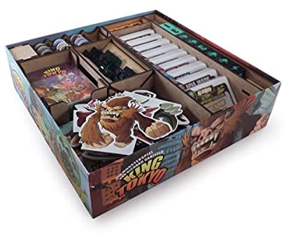 The Game Doctors Brettspiel Organizer kompatibel King of Tokyo oder King of New York + Erweiterungen Power Up! und Halloween