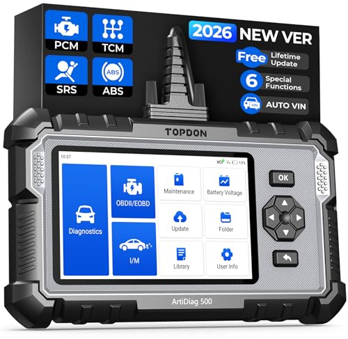 TOPDON AD500 OBD2 Scanner Car Diagnostic Tool, Engine ABS SRS Transmission