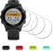iDaPro [4Pcs Vetro Temperato per Garmin Forerunner 945 Pellicola Protettiva+[4Pcs] tappi antipolvere in silicone,Vetro temperato,Durezza 9H,Antigraffio,Antibolla,Antimpronta,Ultrasottile
