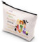 WZMPA Hocus-Pocus Kosmetiktasche Angelica Winifred Mary und Sarah Fans Geschenk You Are Braver Stronger Smarter Than You Think Witch Sisters Make-up Reißverschlusstasche Tasche für Frauen Mädchen