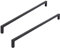 siwitec 2x Möbelgriffe 2108 Schwarz mattmit 320 mm Lochabstand, eckig Schrankgriffe, inkl. Schrauben
