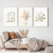 HMDKHI Islamische Poster Wandbilder, Arabische Kalligraphie Leinwand Koran Bilder Poster Islamische Bilder Wohnzimmer Wanddeko Drucke (3Pcs-30x40cm- Kein Rahmen, Arabische Kalligrafie - Set)