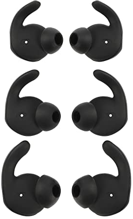 VGOL 3 Paar Ersatz Ohrstöpsel In-Ear Geräuschisolierung Ohrstöpsel aus Silikon Ohrhörer Zubehör Kompatibel mit AM61 xSport Kopfhörern Schwarz S M L