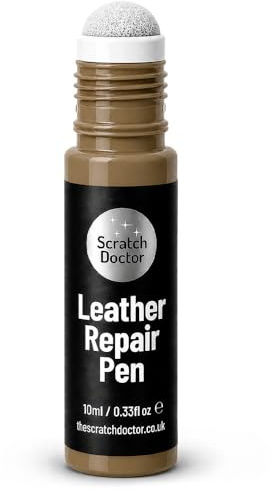 Scratch Doctor Leather Repair Pen Scratch Remover Colour Repair for Leather Faux Vinyl Furniture Sofas Car Seats Shoes Bags (Camel)