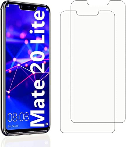 Cracksin Panzer Schutz Glas kompatibel mit Huawei Mate 20 Lite [2 Stück] Displayschutzfolie,Schutzfolie Glas 100% Fingerabdrucksensor Screen Protector