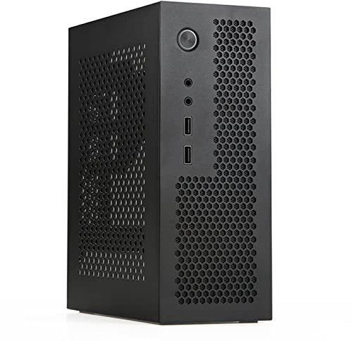 A09 HTPC Caja de computadora Mini ITX Gaming PC Chasis de escritorio chasis USB2.0 Caja de computadora Inicio Caja de computadora Negro