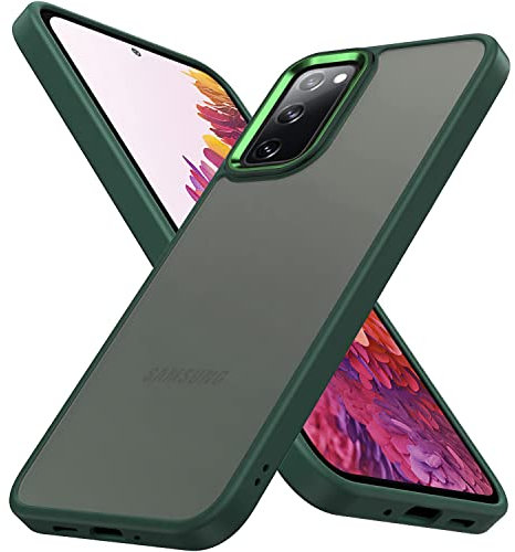 Keteen Custodia Cover Ultra Sottile per Samsung Galaxy S20 Fe Case Traslucida Texture Opaca Silicone TPU Antiurto & AntiGraffio Cover per Samsung Galaxy S20 Fe, Verde