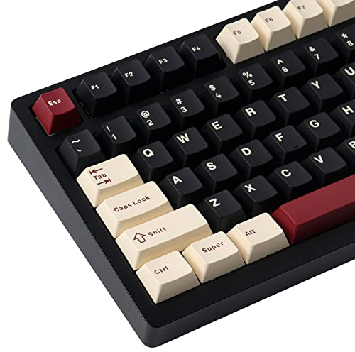 JakeTsai Keycaps, 172 Keys Cherry Profile Double Shot Keycaps Set mit 6.25U und 7U Leertaste für Cherry Mx Switches ISO ANSI Layout Mechanische Tastatur